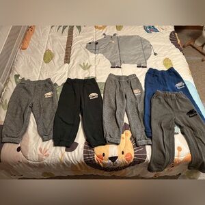 Kids' Cozy Sweatpants Set - Black, Gray, Blue